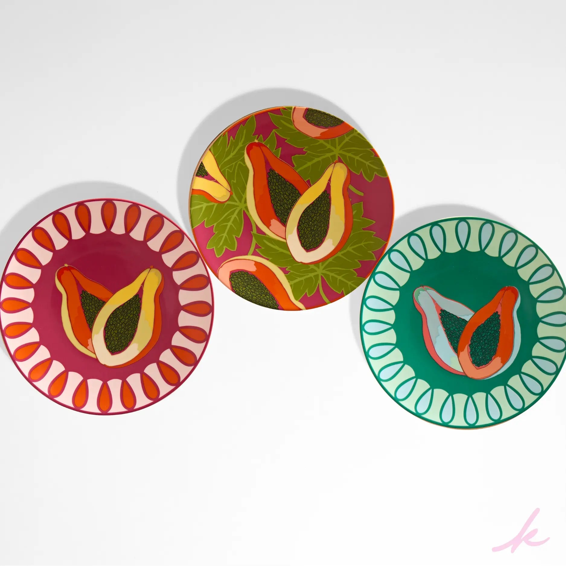 Colorful mix and match set with vibrant papaya hues, perfect for adding a fun touch to any outfit