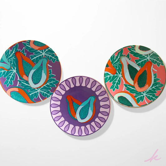 Colorful mix and match set with vibrant papaya hues, perfect for adding a fun touch to any outfit