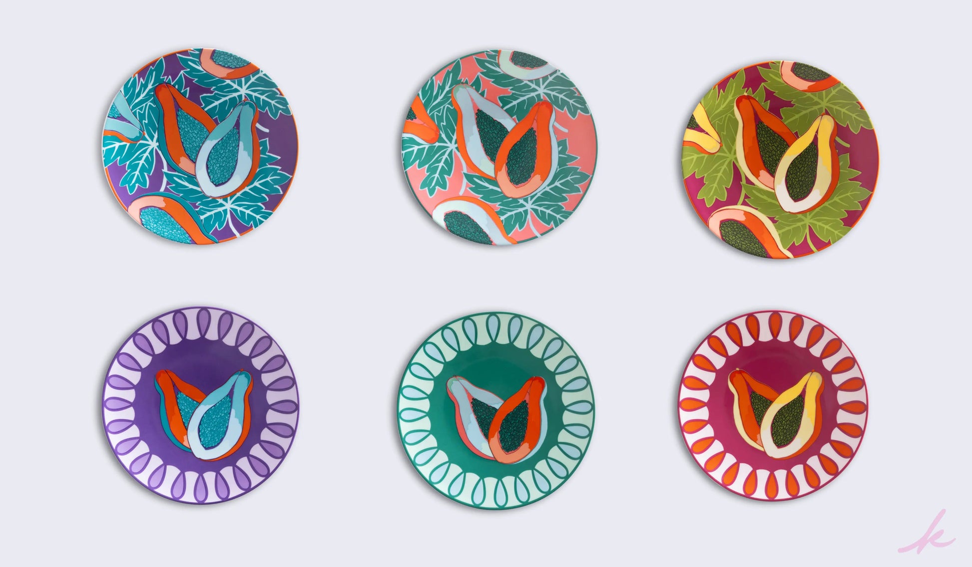 Colorful mix and match set with vibrant papaya hues, perfect for adding a fun touch to any outfit